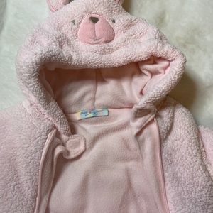 Teddy Bear Winter Onesie Fur Coat for Baby